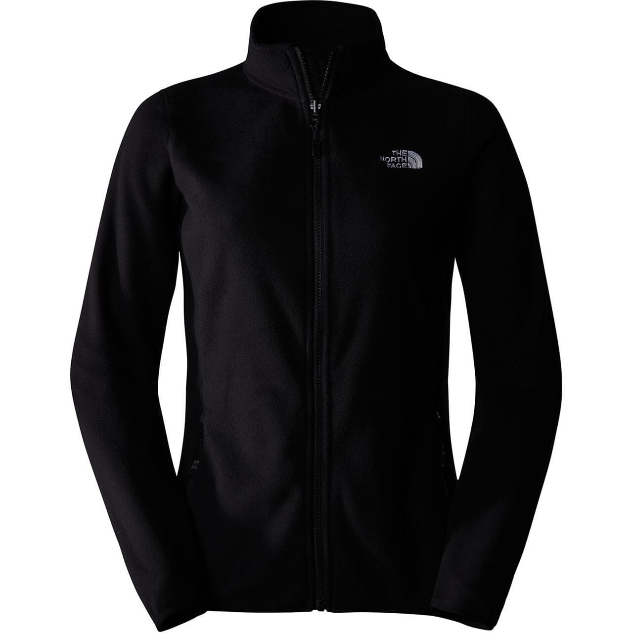 The North Face Womens 100 Glacier Full Zip (Sort (TNF BLACK-NPF) X-small)
