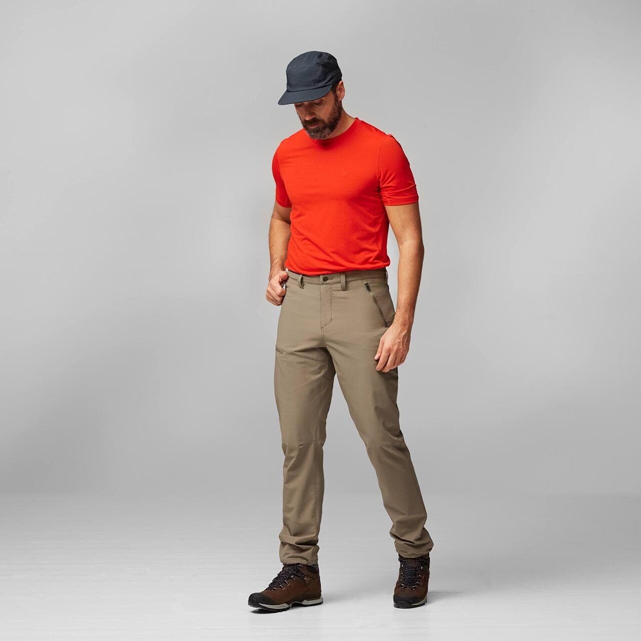 Fjällräven Mens Abisko Trail Stretch Trousers (Brun (SUEDE BROWN/244) 56)