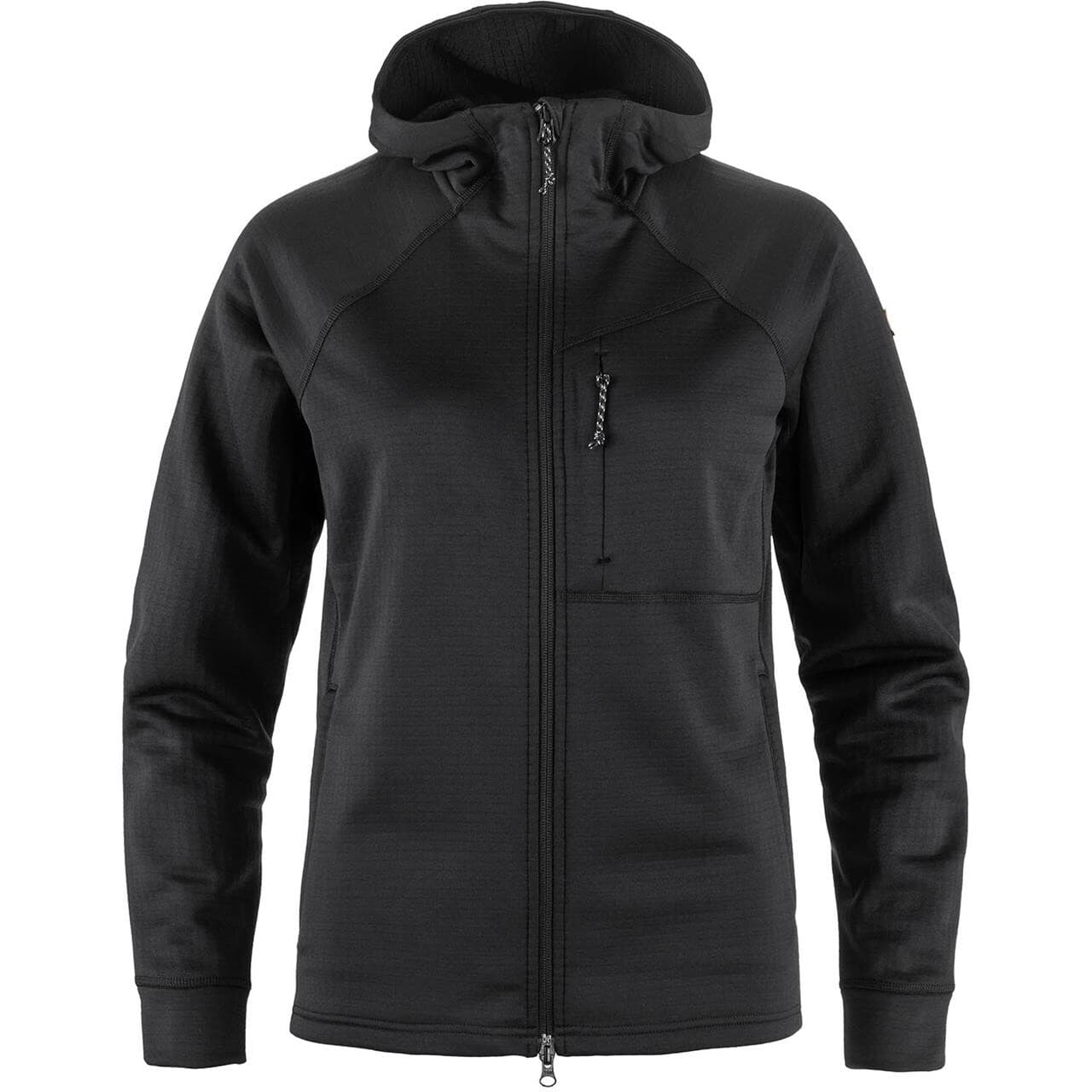 Fjällräven Womens Abisko Grid Fleece Hoodie (Sort (BLACK/550) X-small)