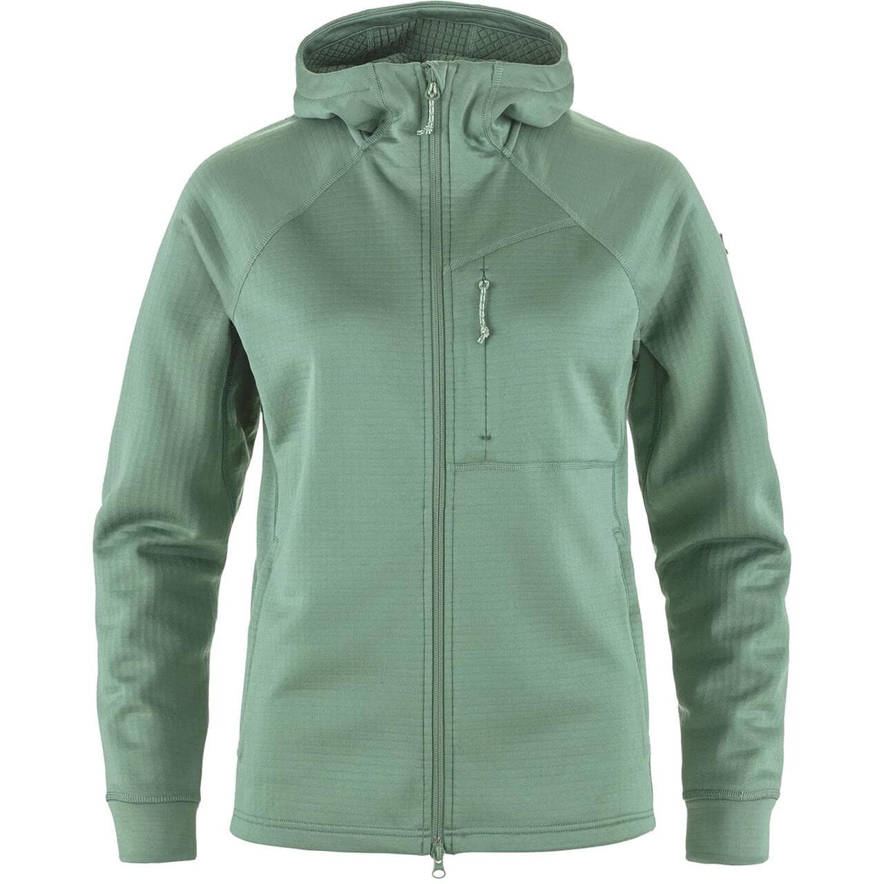 Fjällräven Womens Abisko Grid Fleece Hoodie (Grøn (PATINA GREEN/614) X-small)
