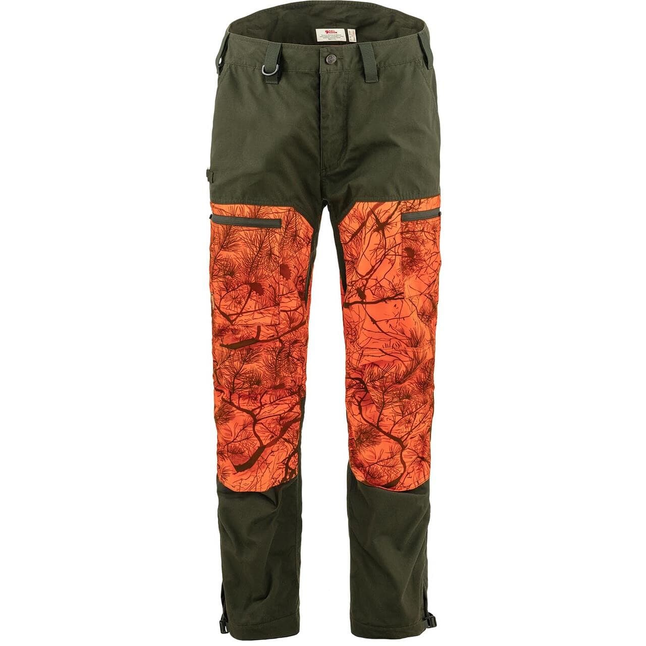 Fjällräven Mens Drev Hybrid Trousers (Grøn (DEEP FOREST-ORNGE CAMO/662-261) 56)