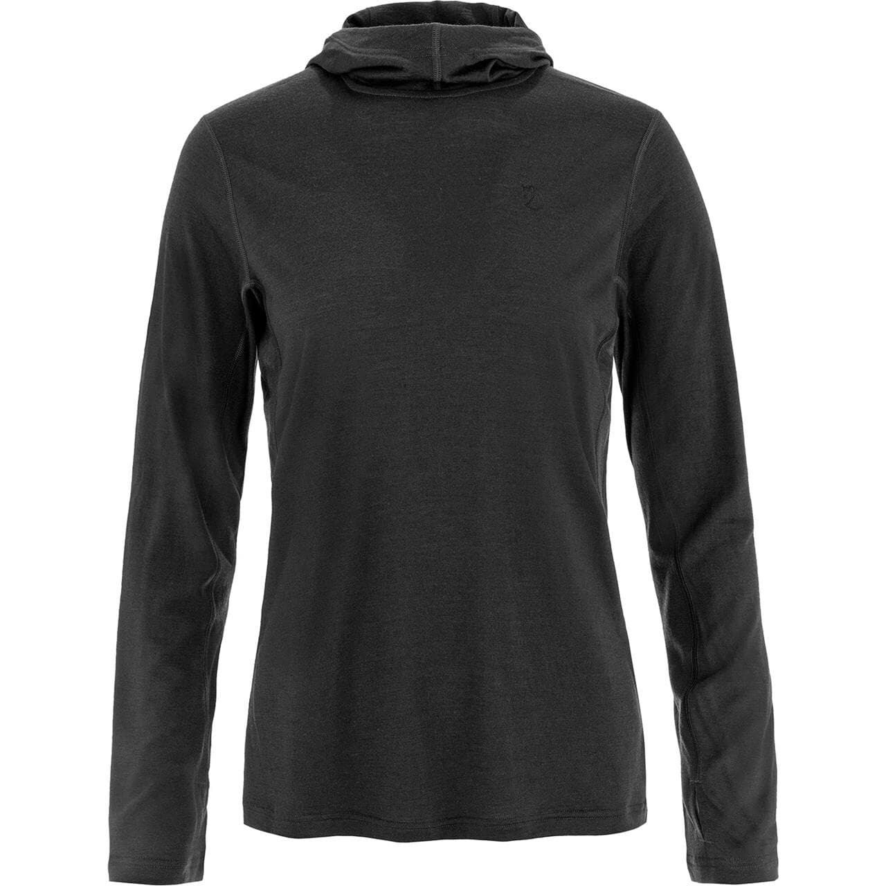 Fjällräven Womens Abisko Wool Sun-hoodie (Sort (BLACK/550) XX-small)