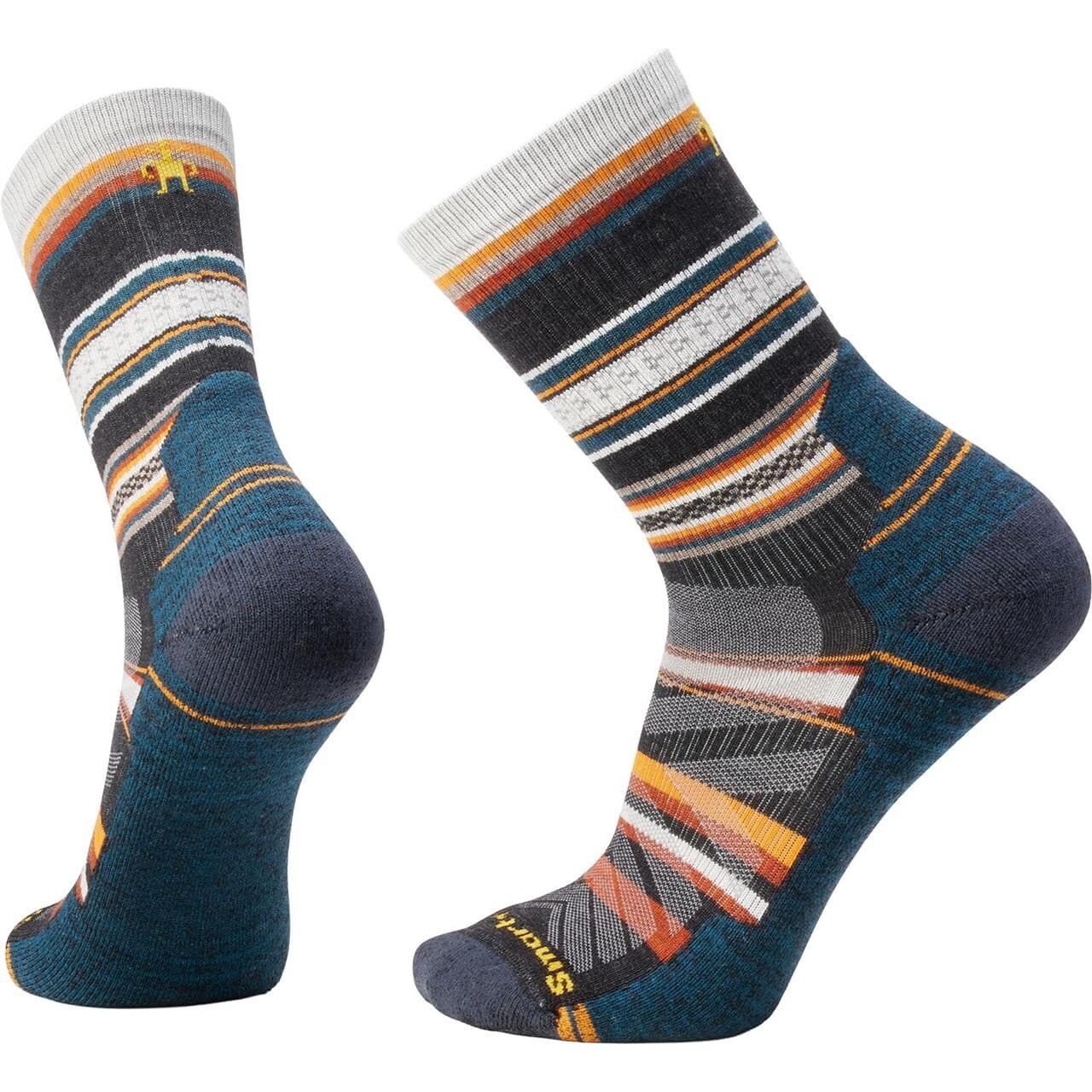 Smartwool Mens Hike Light Cushion Panorama Crew Socks (Grå (CHARCOAL) 38-41)