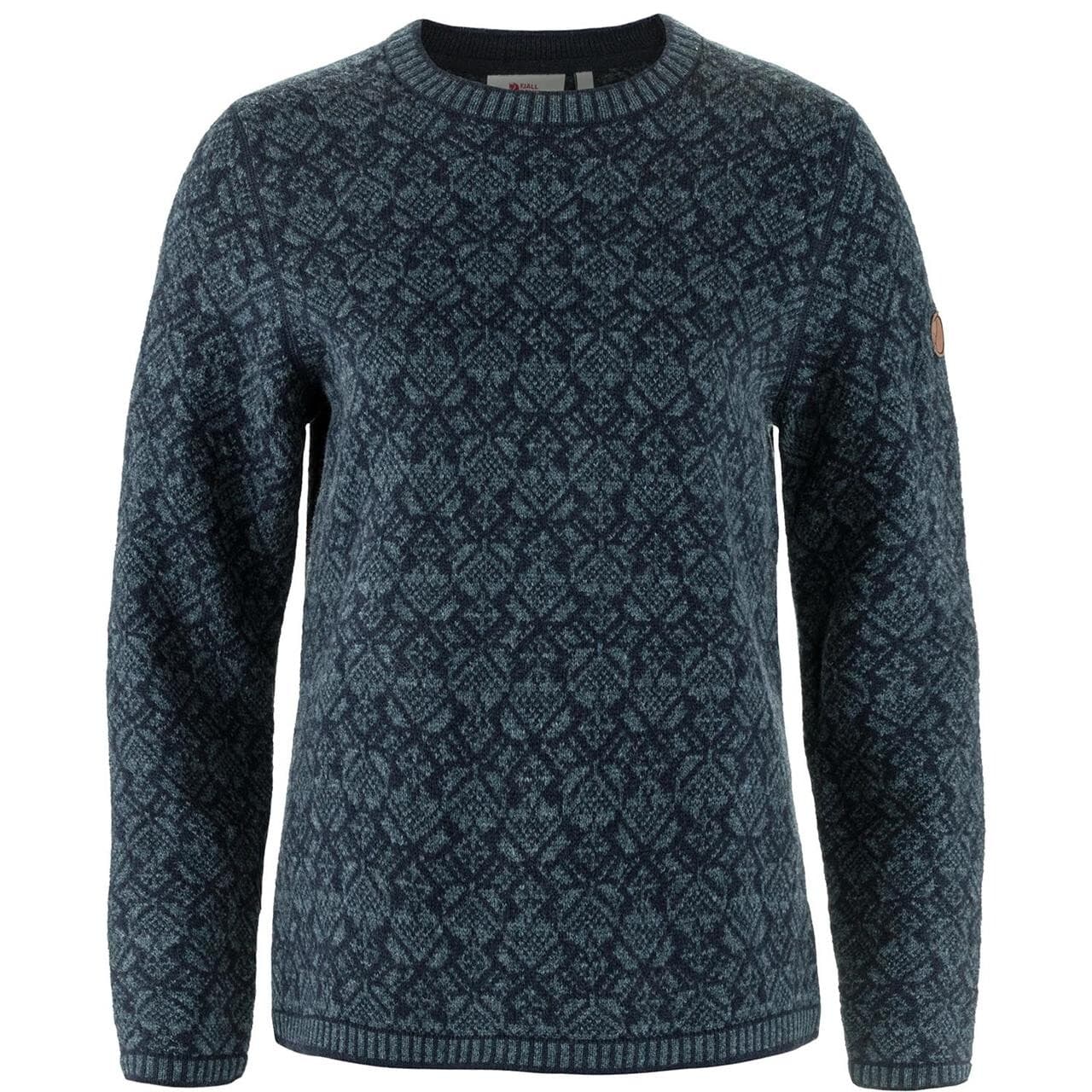 Fjällräven Womens Snow Round Neck Sweater (Blå (DARK NAVY/555) Small)