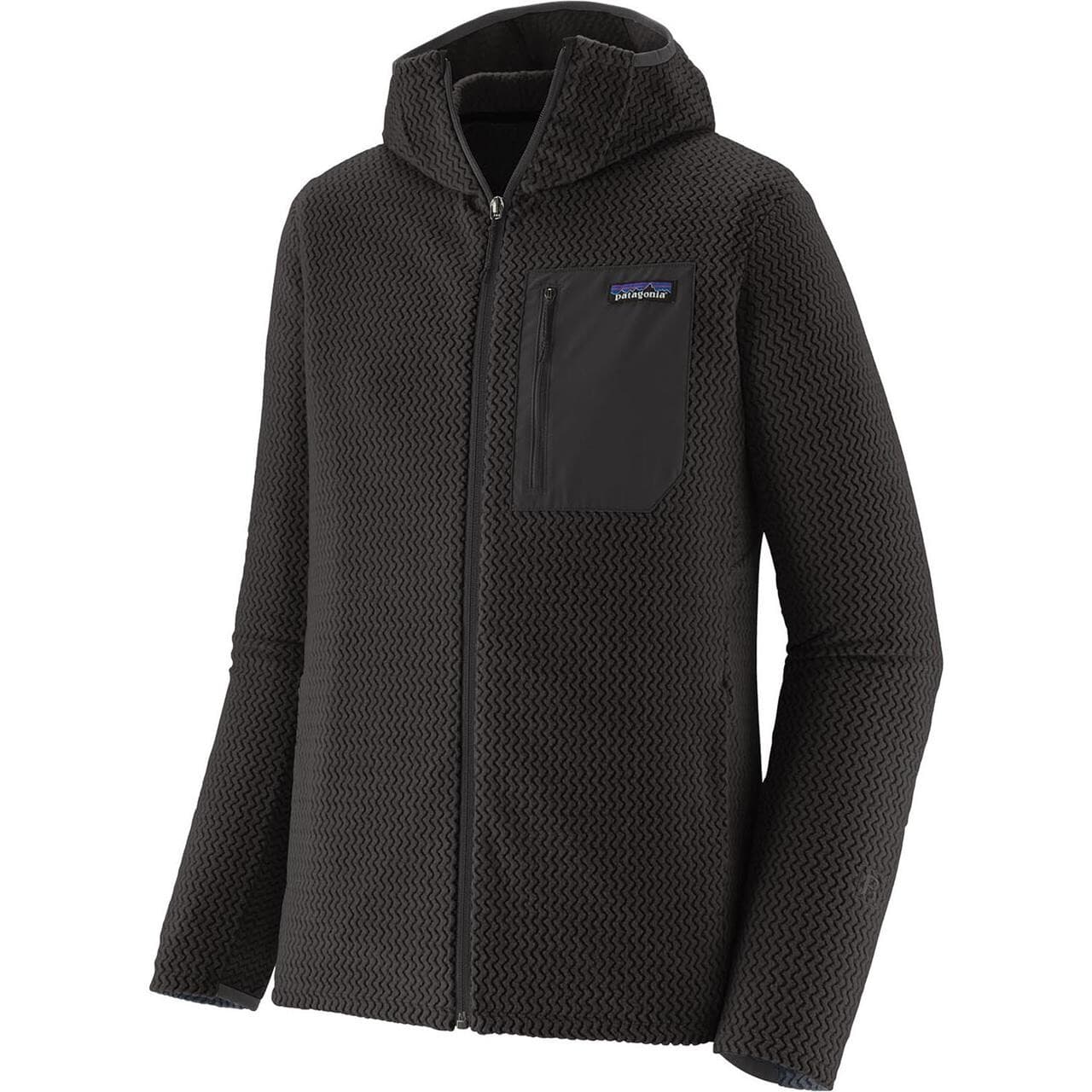 Patagonia Mens R1 Air Full-zip Hoody (Sort (BLACK) Small)