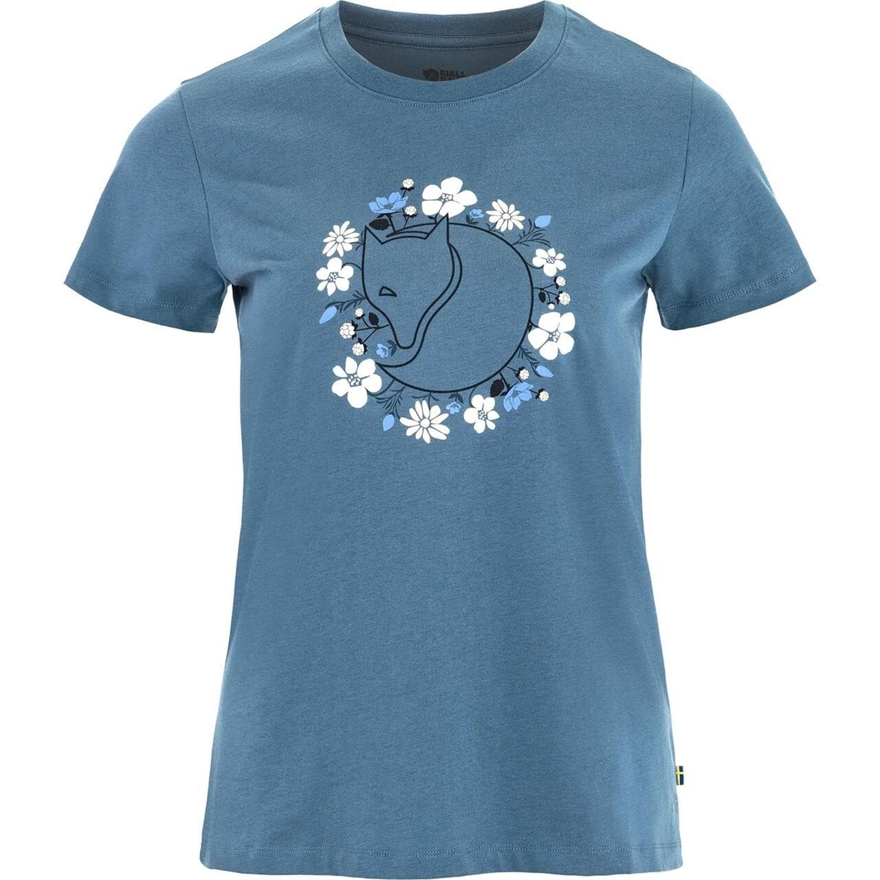 Fjällräven Womens Fjällblomster Fox T-shirt (Blå (DAWN BLUE/543) XX-small)