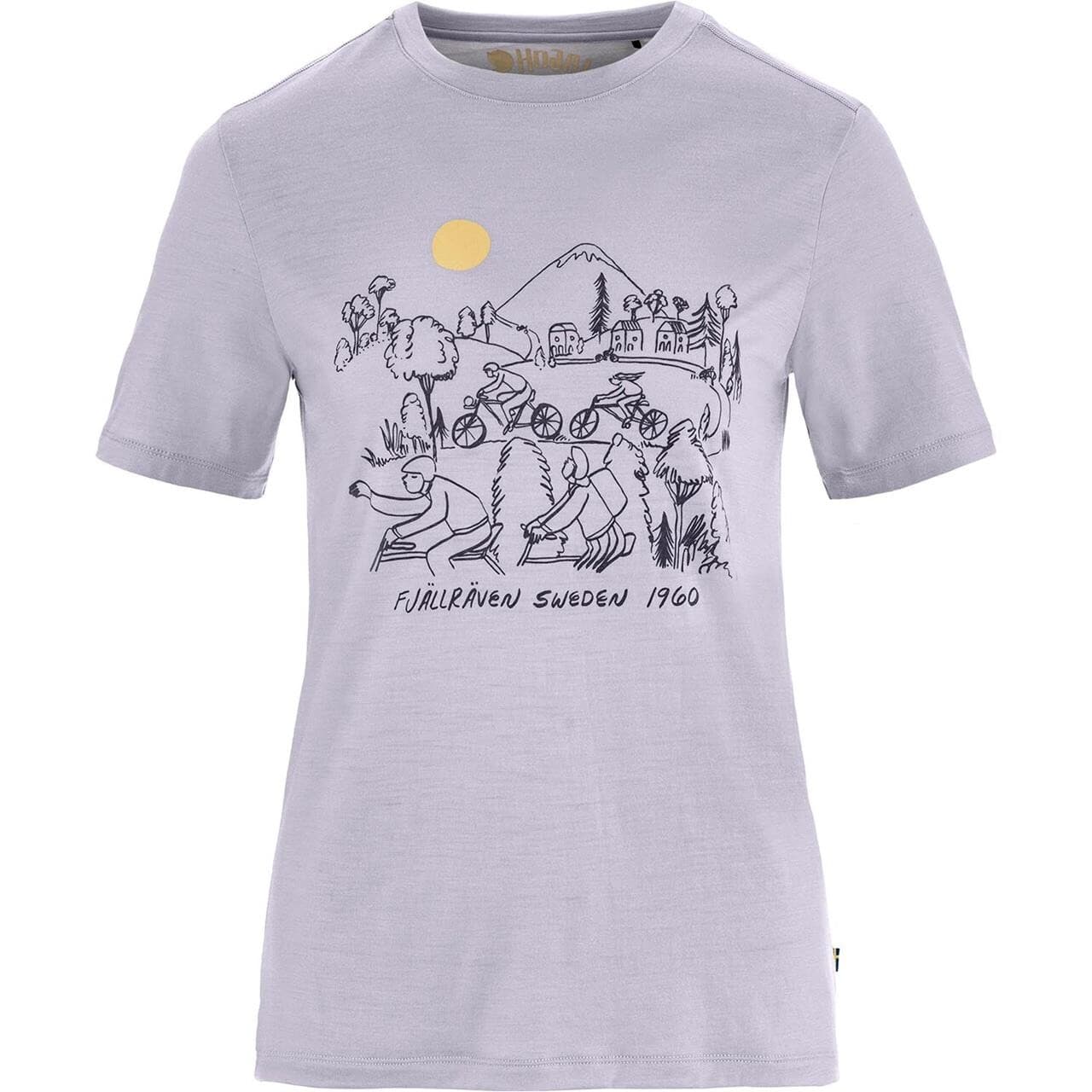 Fjällräven Womens Hoja Lugnt Wool T-shirt (Lilla (LAVENDER MIST/452) X-large)