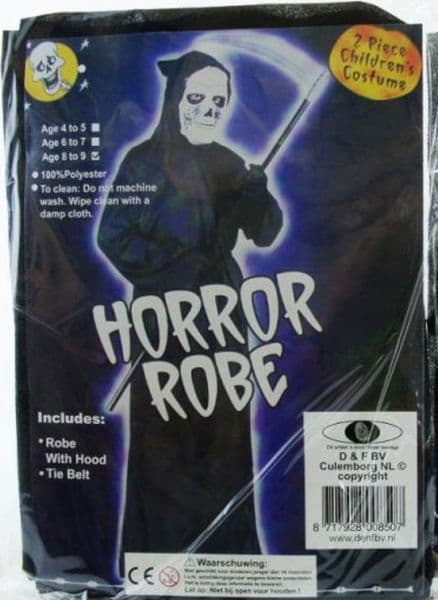 Halloween Costumes - Horror Robe Kostume S *Crazy tilbud*