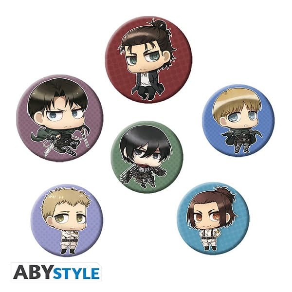 Attack on Titan - Badge 6-Pack