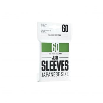 Gamegenic: Just Sleeves: Small/Japanese Size - Green (Grøn) (60 Kortlommer)