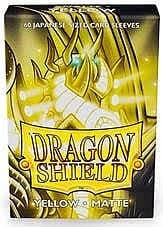 Dragon Shield Small/Japanese Size Deck Protectors - Matte: Yellow (Gul) - 60 lommer - Dragonshield (Yugioh) - Sleeves #AT-11114