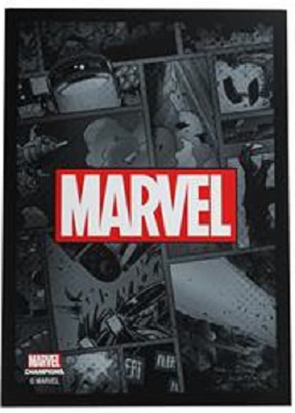 Gamegenic - Marvel Champions Sleeves - Marvel Logo: Black (50+1 Kortlommer)
