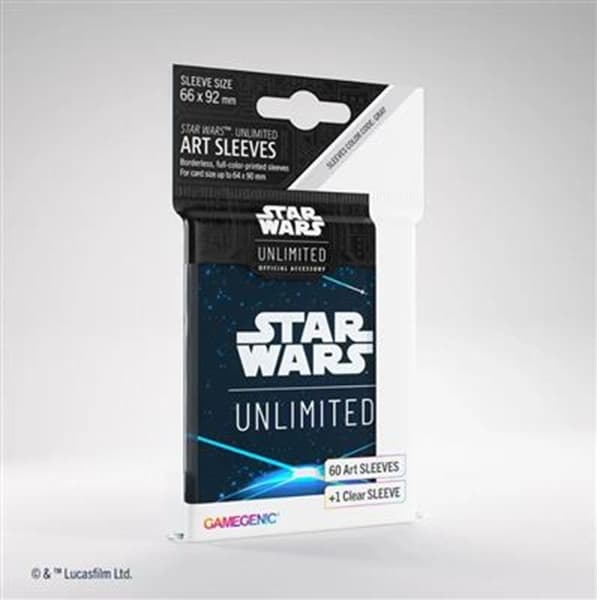 Gamegenic - Star Wars: Unlimited Art Sleeves - Card Back Blue (60+1 Kortlommer)