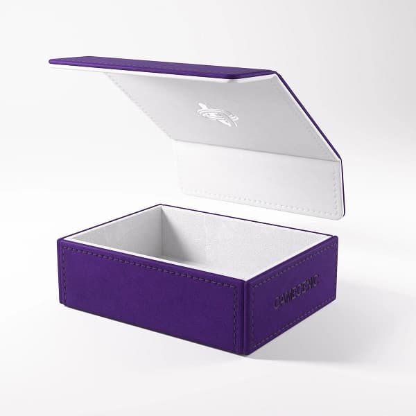 Gamegenic - Deck Box: Token Keep (Counter/Token Storage & Dice Tray) - Purple (Lilla)/White (Hvid)