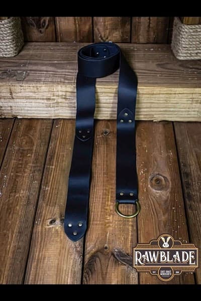 Lara Round Ring Belt - Black - Rawblade - 151cm - Live Rollespil