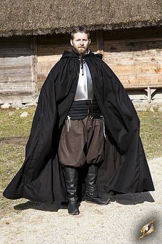 !Ready for Battle Cape Arthur – Epic Armoury – Epic Black - Large-XLarge – Live Rollespil