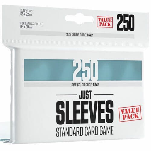 Gamegenic: Just Sleeves: Standard Card Game Size - Value Pack (250 Kortlommer)