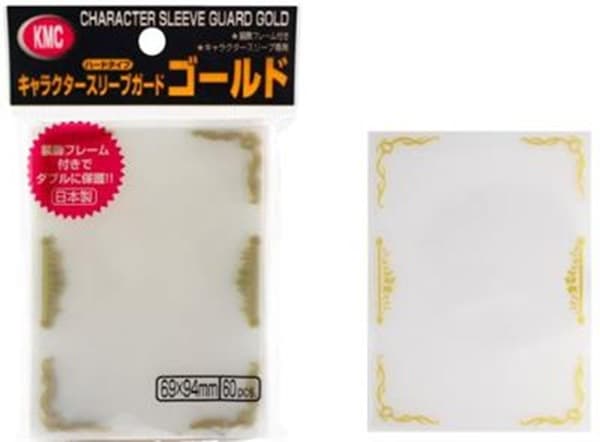 60 lommer KMC - Character Guard (Oversized/Outer Covers) - Gold - Standard Sleeves (94x69mm)