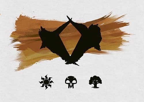 Khans of Tarkir Prerelease Pack (Pre-Release Box): Abzan - 6 Boosters + Promo & Spindown Terning