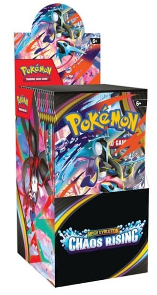 Pokemon Half-Size Display (Halv Booster Box Sealed) - ME04 - Mega Evolution: Chaos Rising - 18 Boosters