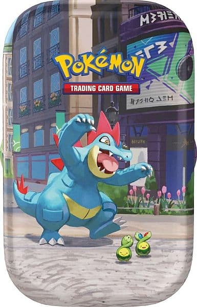 Pokemon Tin Kasse - 2026 Summer Lumiose City Mini Tin: Feraligatr (2 Boosters & Klistermærker)