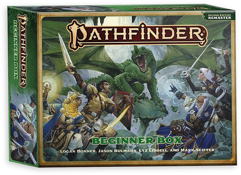 Pathfinder 2e Beginner Core Box Set (Remaster) - Bøger, Guides & Character Sheets! #PZO2106