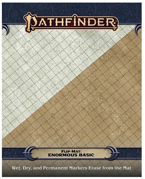 GameMastery Flip-Mat: Enormous Basic - Tabletop MÃ¥tte (30"x46" Gaming Mat) - D&D & Pathfinder - #PZO30119