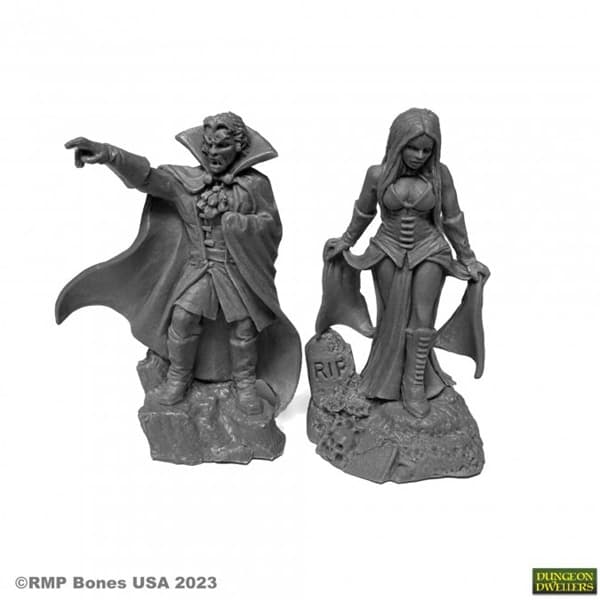 Reaper Bones USA Dungeon Dwellers: Vampire Bloodlords - Plastic Miniatures