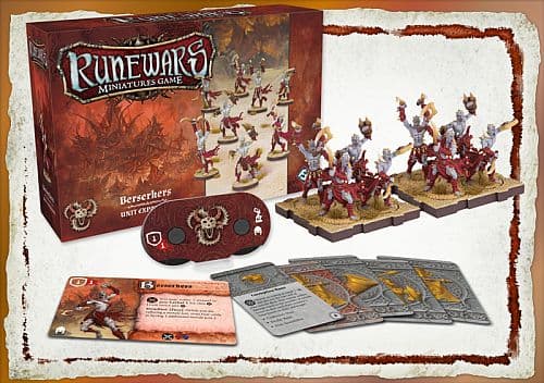 Runewars: The Miniatures Game - Uthuk Y'llan Unit Expansion: Berserkers - Fantasy Flight Games