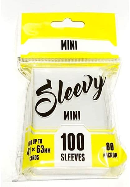 Sleevy - Mini Sleeves - 41x63mm: Clear (Transparent) (100 Kortlommer)