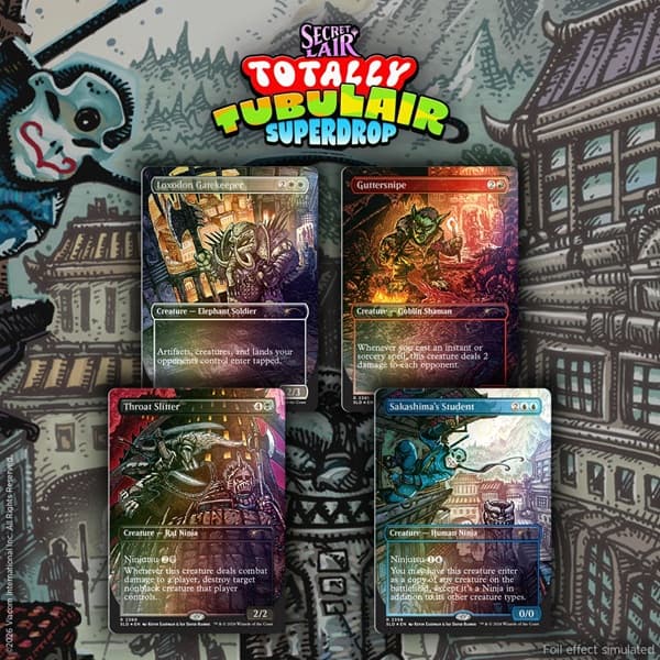 Secret Lair Drop Series (2026): Totally TubuLair Superdrop: Secret Lair x Teenage Mutant Ninja Turtles: Featuring: Kevin Eastman (Colors) (Foil)