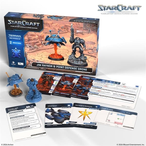 StarCraft: The Miniatures Game - Terran: Jim Raynor (Raynor's Raiders) - Hero Expansion Set