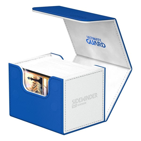 Ultimate Guard Sidewinder Deck Case (Deck Box) 100+ Standard Size XenoSkin Synergy Blue/White