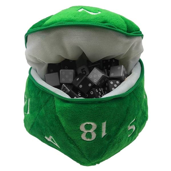 Dice Bag - D&D Dungeons and Dragons - D20: Green (Grøn) (Terningepose/Gamer Pouch) - Ultra Pro #15758