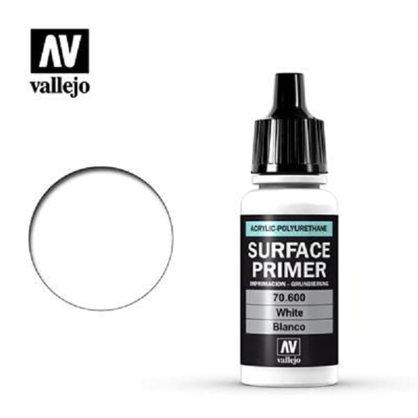 Vallejo - Primer (Acrylic-Polyurethane): White (17 ml)