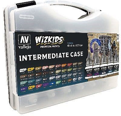 Vallejo - Wizkids Premium Paints Set - Intermediate Case (Suitcase, 40 Colors)