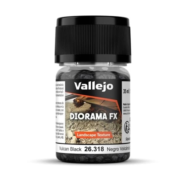 Vallejo - Diorama Effects: Landscape Textures - Vulcan Black (35 ml.)