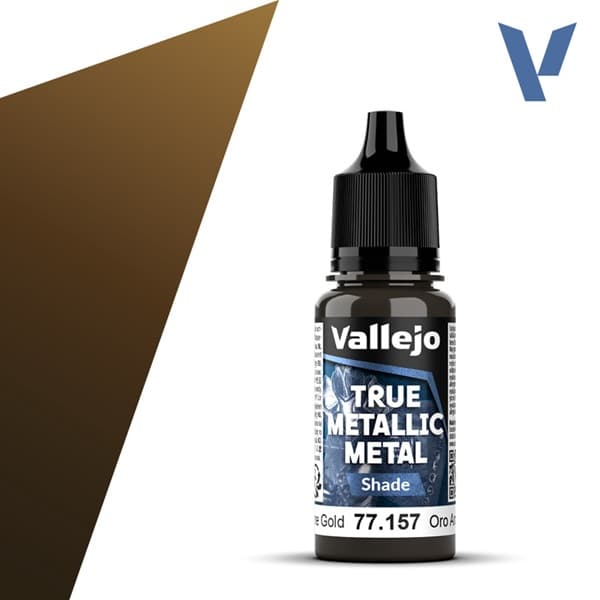 Vallejo Maling - True Metallic Metal: Shade - Arcane Gold - 18ml