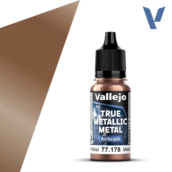Vallejo Maling - True Metallic Metal: Airbrush - Rusty Metal - 18ml