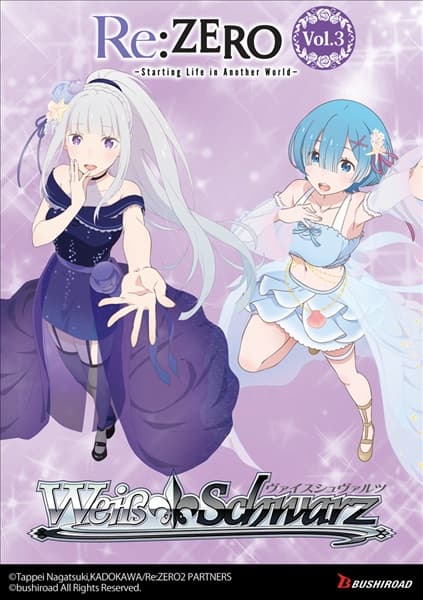 Weiss Schwarz - Re: ZERO - Starting Life in Another World Vol.3 - Booster Display (Box med 12 Booster Packs)