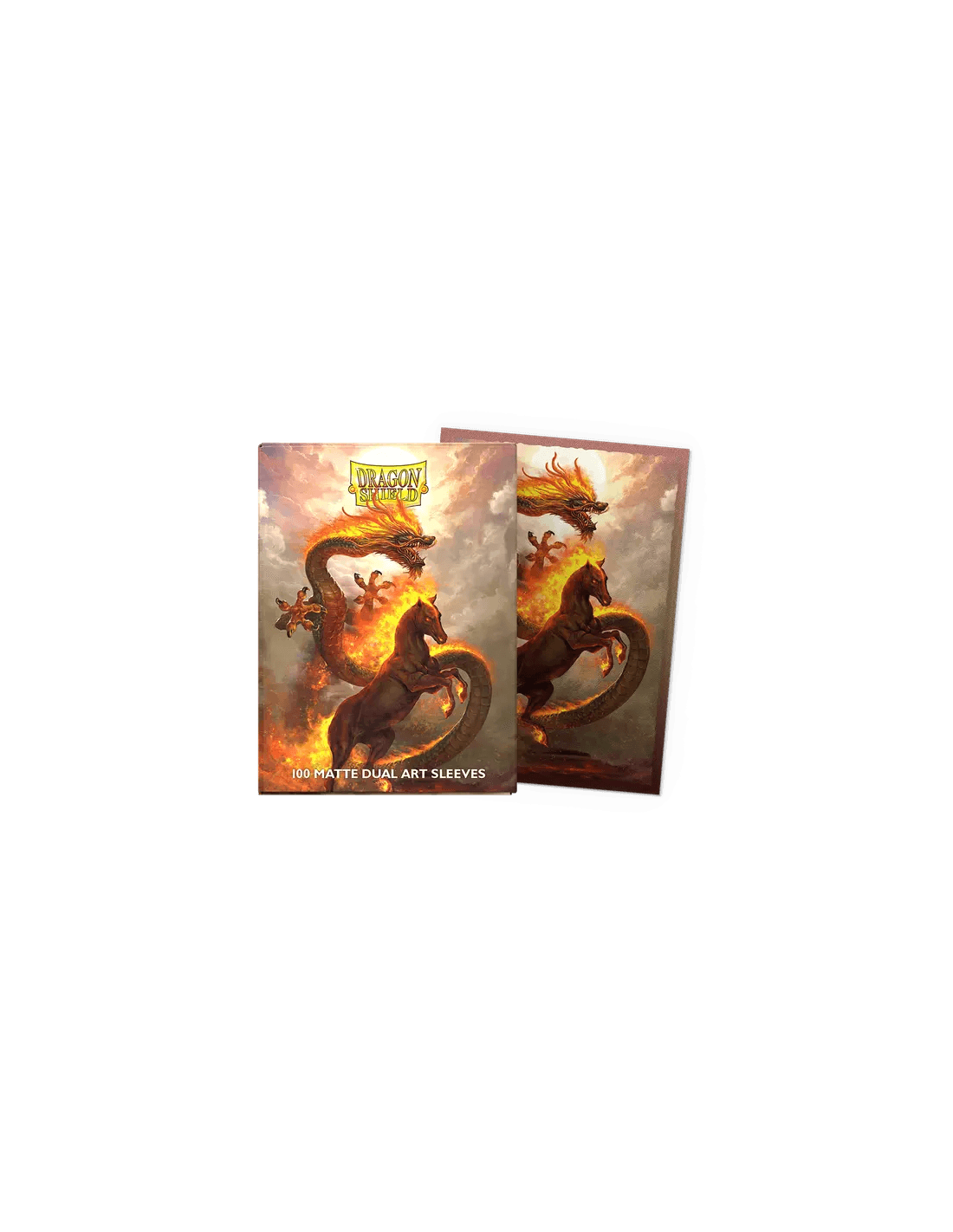 Fire Horse 2026 - Matte Dual Art Sleeves - Plastiklommer - Dragon shield