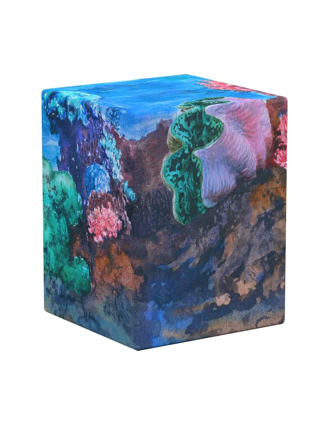 Boulder 100+ Deckboks - Seablue Hush - Floral Places - Ultimate Guard