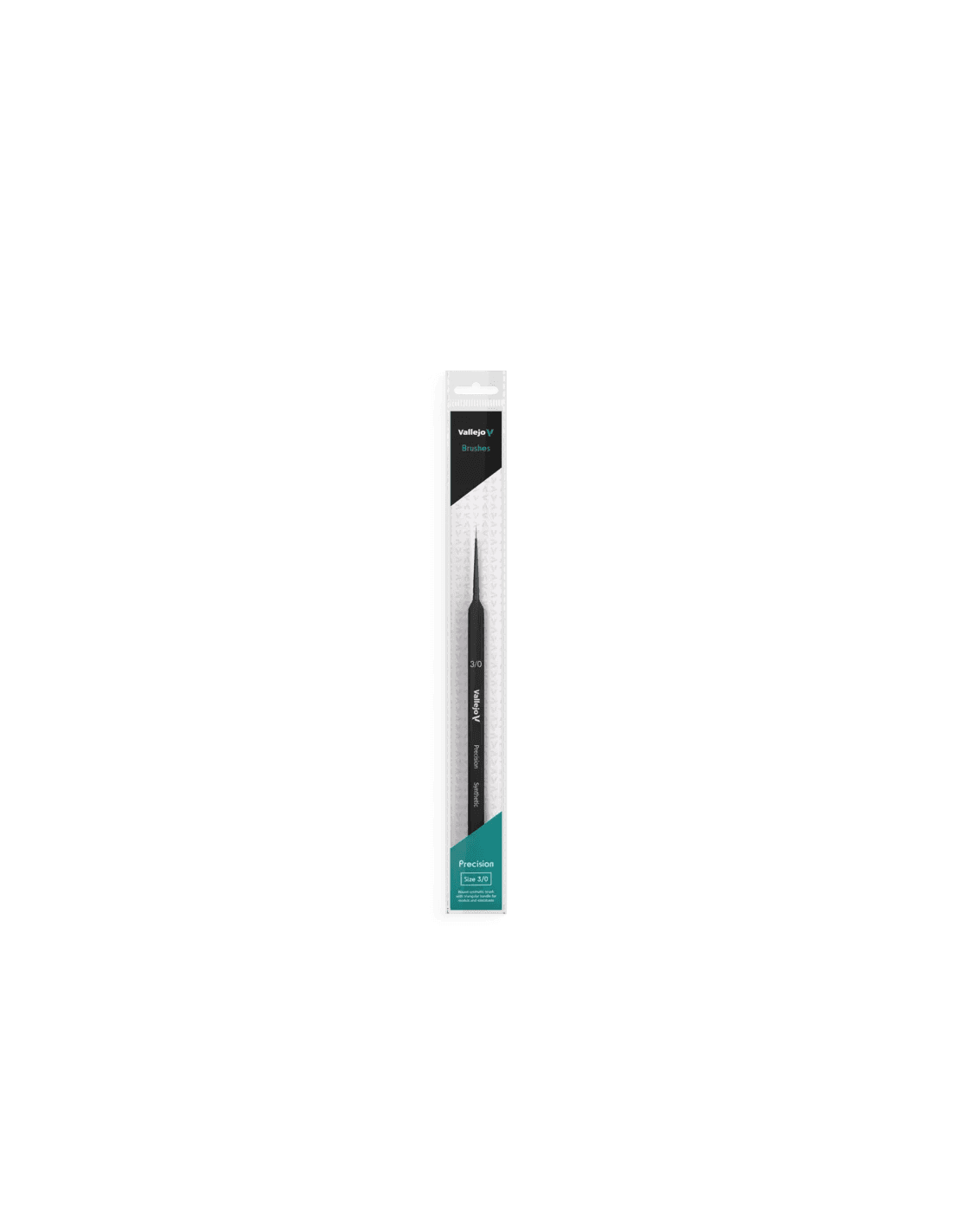Precision Brush - Størrelse 3/0 - Round Synthetic Brush - Triangular Handle - Vallejo