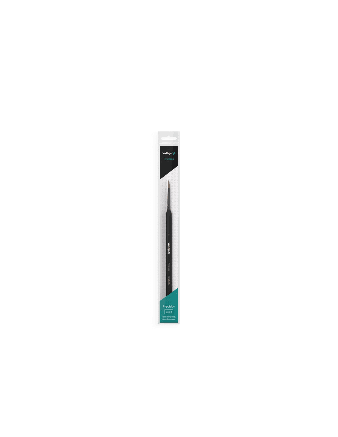 Precision Brush - Størrelse 2 - Round Synthetic Brush - Triangular Handle - Vallejo