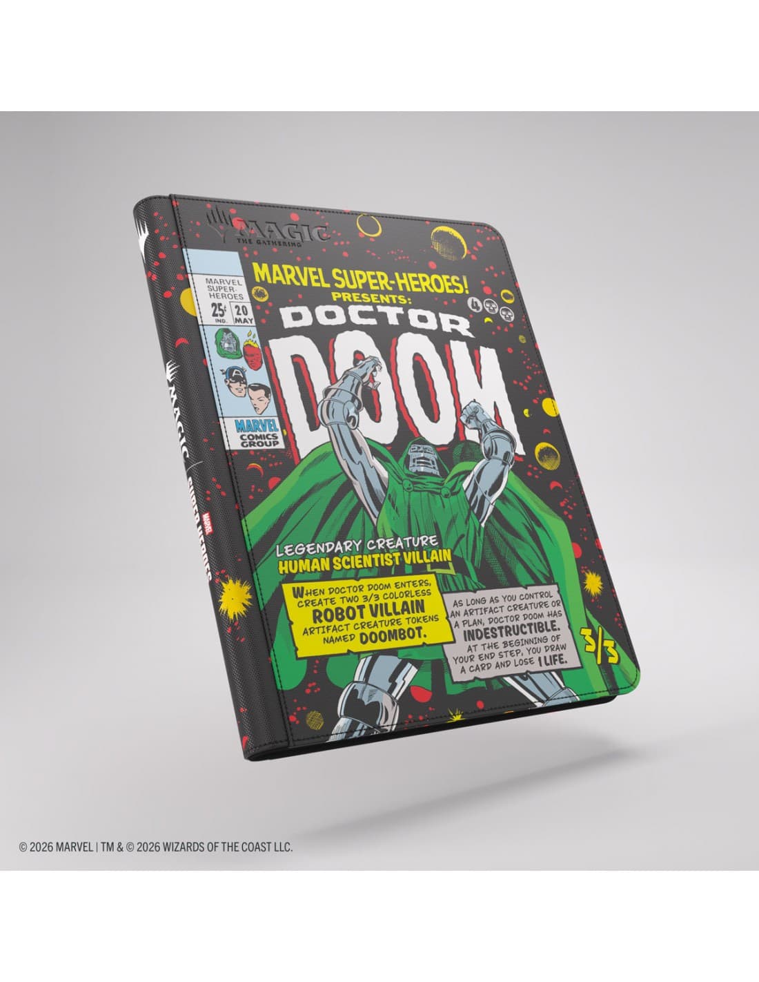 Doctor Doom - Marvel Super Heroes - Zip-Up Album 18-Pocket - Magic the Gathering - GameGenic